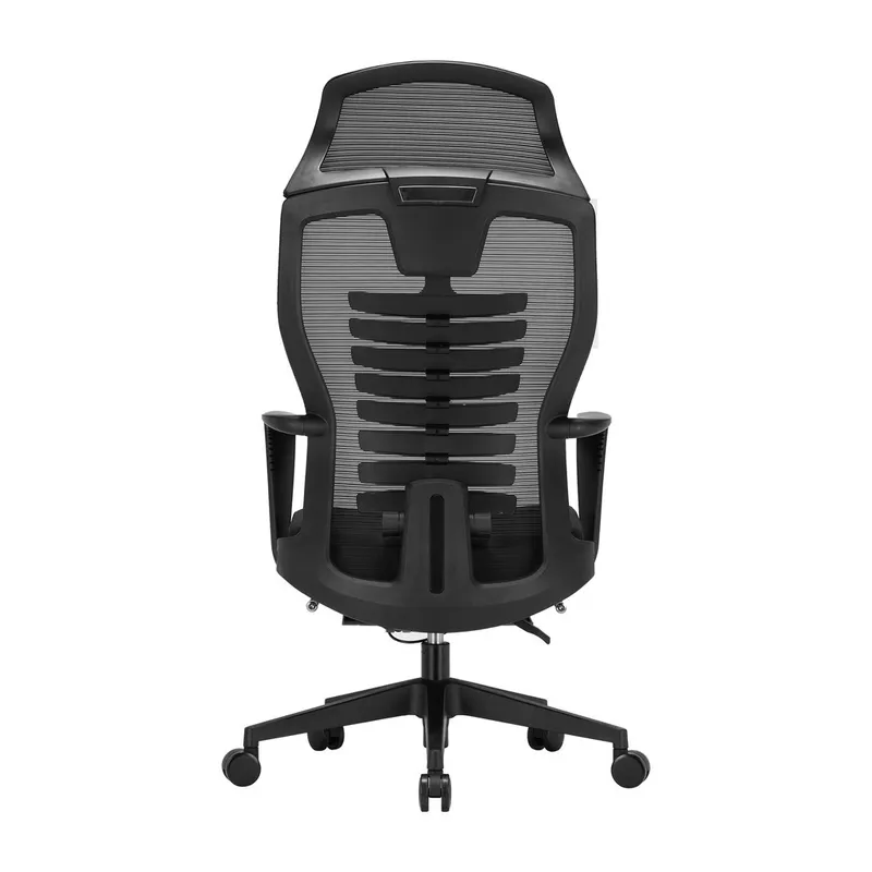 Fashionable Minimalist Black Plastic Mesh Chair Comfortable Office Chair