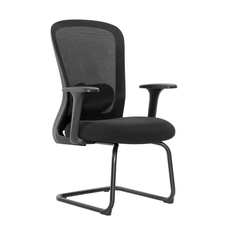 Fashionable Minimalist Black Plastic Mesh Chair Comfortable Office Chair