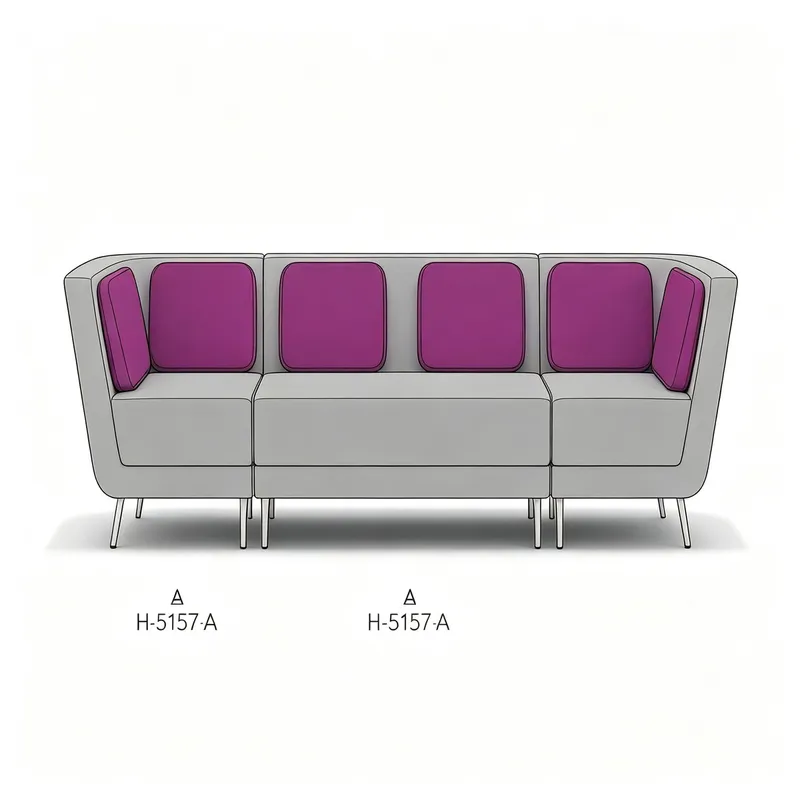 Fashionable Minimalist Corner Sofa Comfortable Leisure Sofa