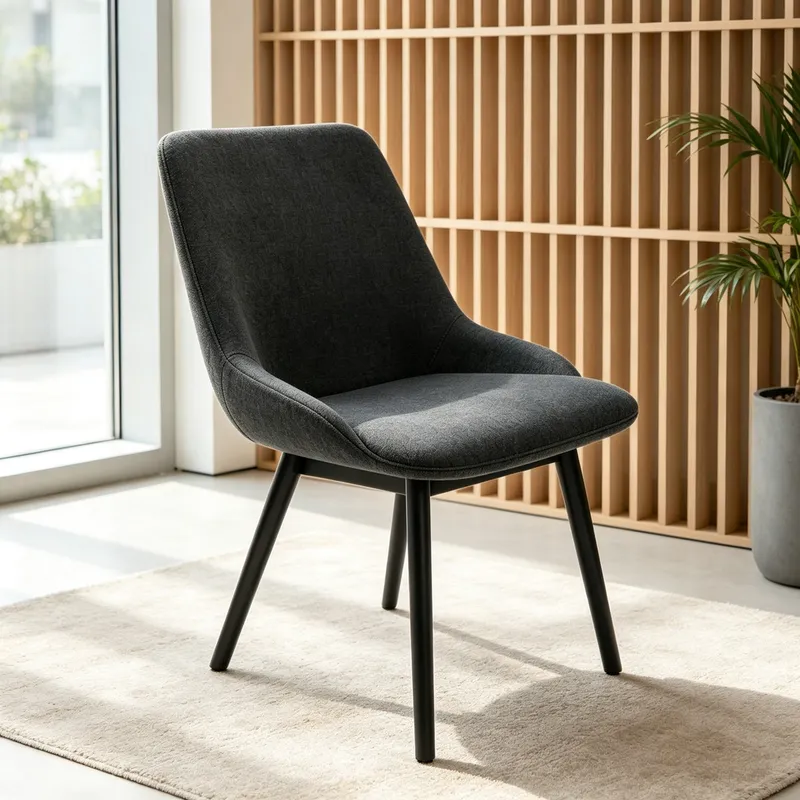Fashionable Minimalist Office Chair with Low Armrests