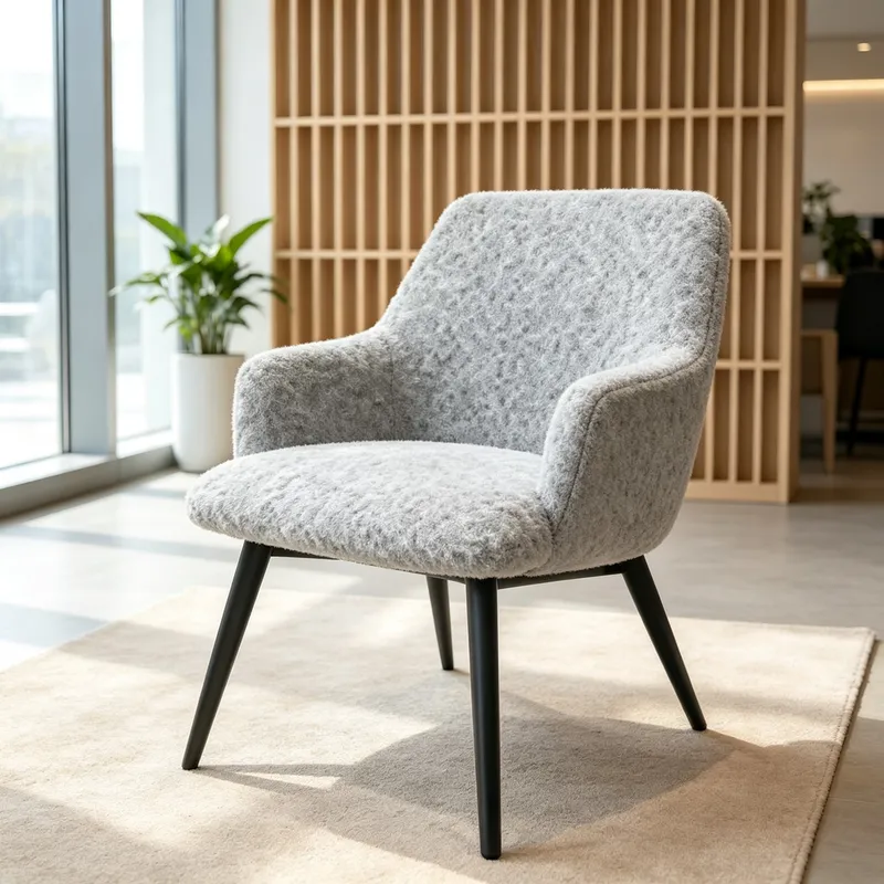 Fashionable Minimalist Office Chair with High Armrests