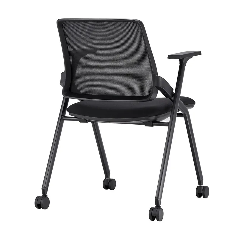Fashionable Minimalist Black Nylon Casters Special Price Training Chair Comfortable Training Chair