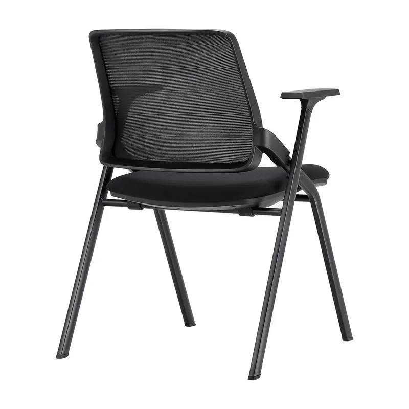 Fashionable Minimalist Black Nylon Fixed Base Special Price Training Chair Comfortable Training Chair